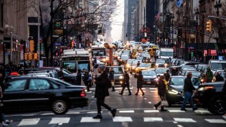 image of a city street scene