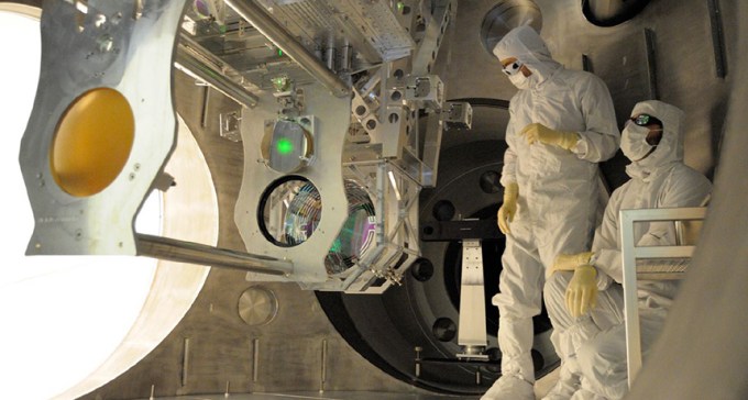 scientists working on LIGO