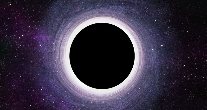 illustration of a black hole