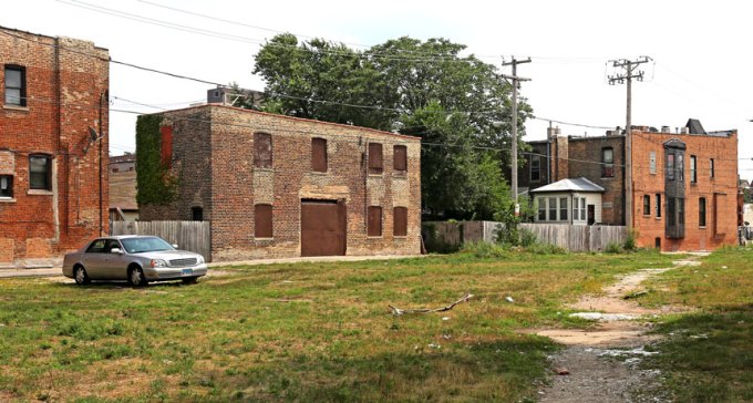 a photo of a low-income neighborhood