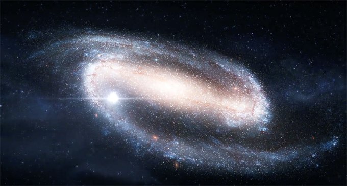 an illustration of a distant galaxy