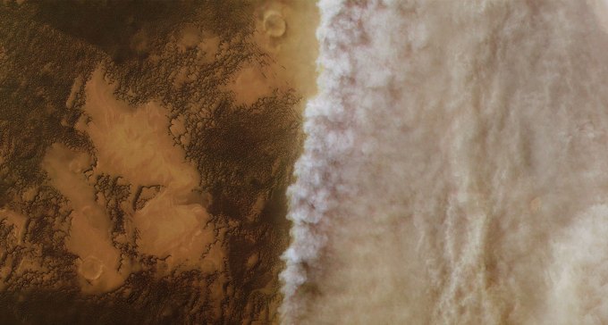 Dust storm on Mars