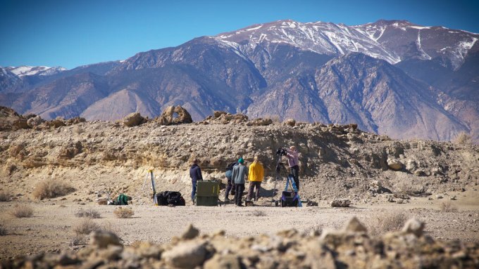 scientists in the Nevada desert