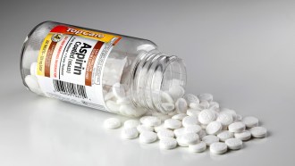 A bottle of aspirin