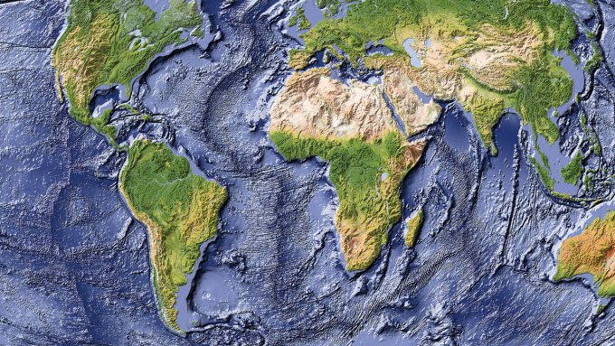 An image of a map of the world.