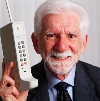 Martin Cooper with big phone