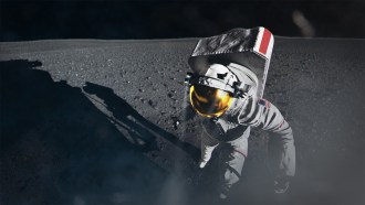 illustration of an astronaut on the moon