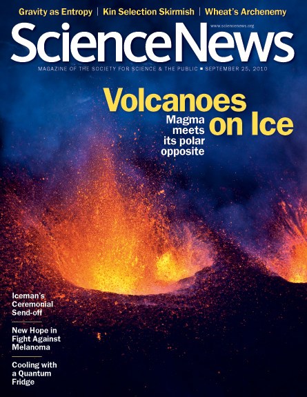 Volcanoes on Ice: magma meets its polar opposite