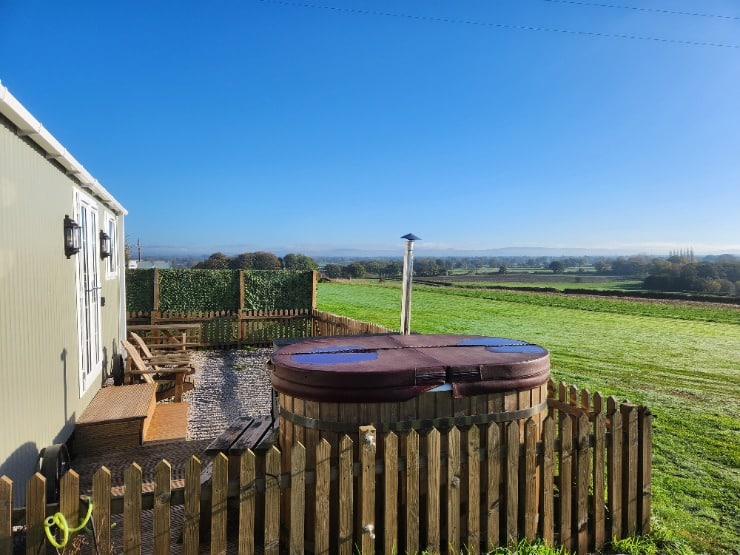 shepherds hut view