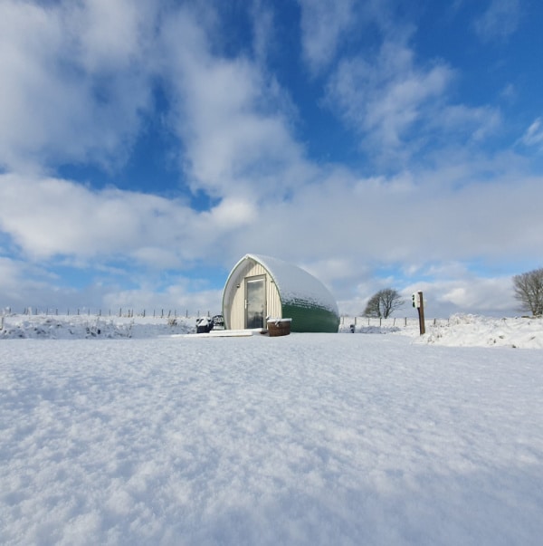 Snowy days at The Pods