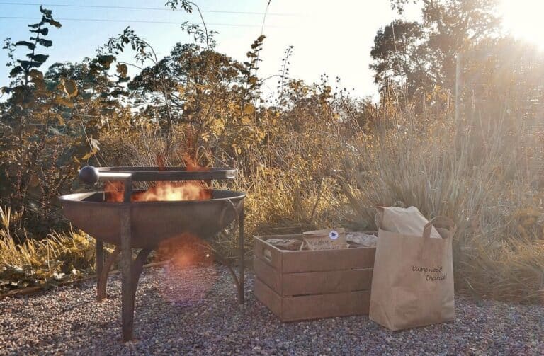 Fire pit at Glamping pod