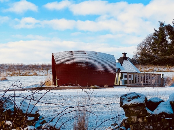 Snowy days at The Pods