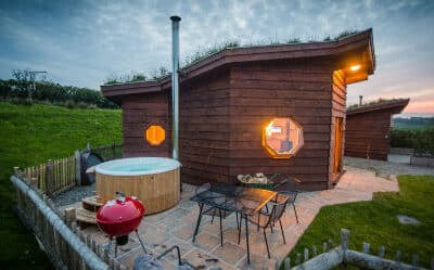 Glamping Wales with hot tubs
