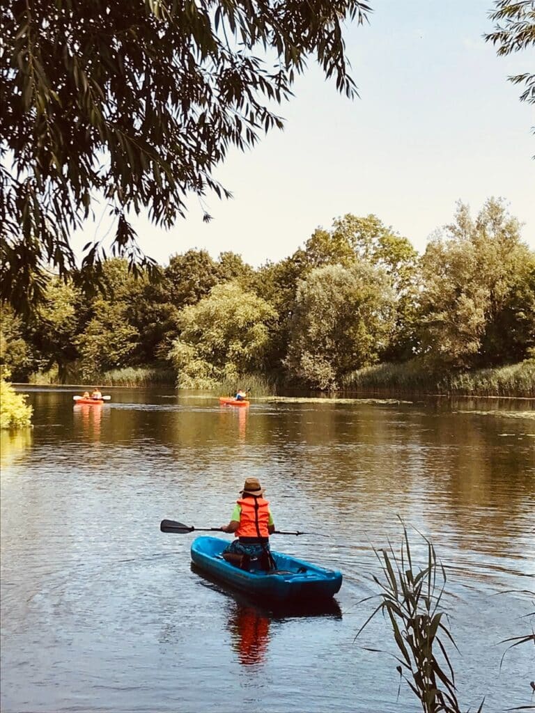 glamping kayaking