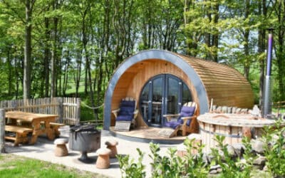 Glamping yorkshire with hot tub